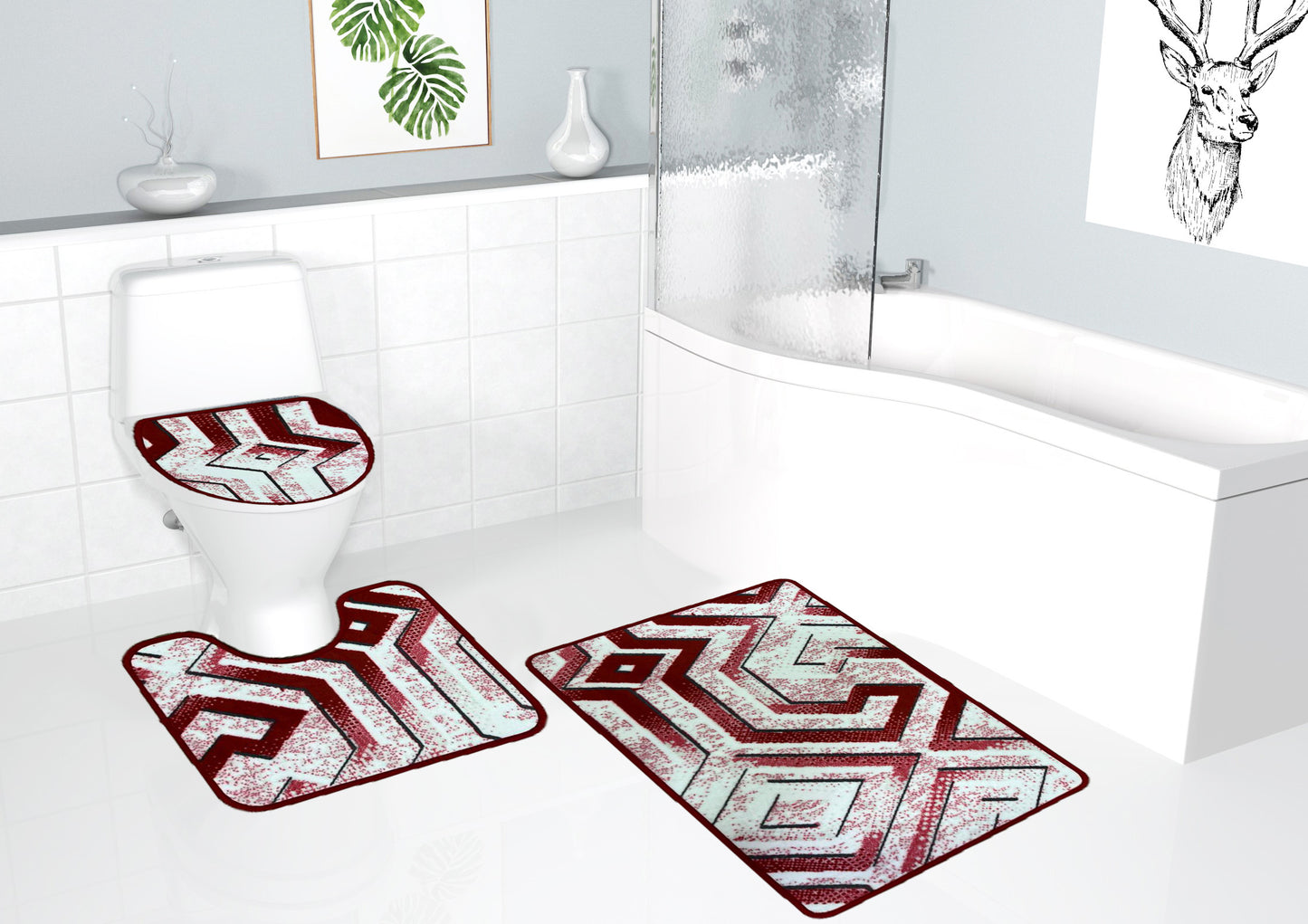 طقم ارضيات حمام 3 قطع