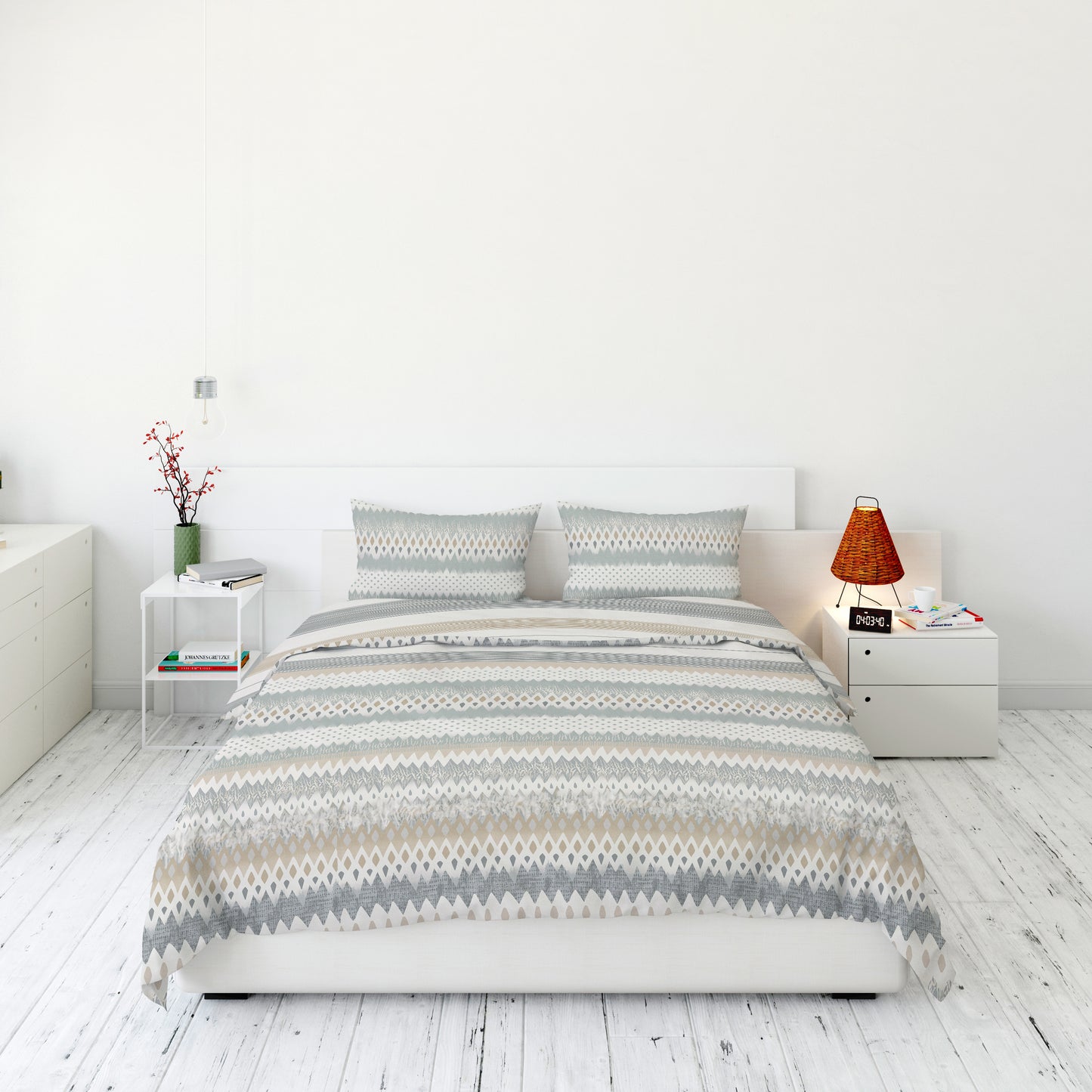 طقم لحاف مفرد ونصف صيفي 4 قطع