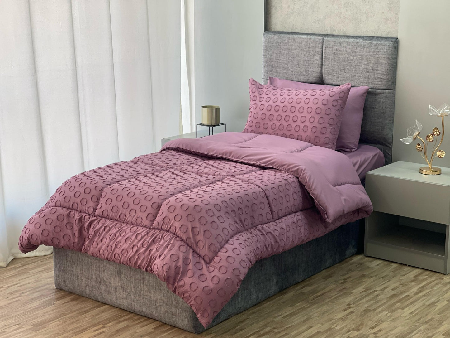 طقم لحاف مفرد سلمى 4 قطع