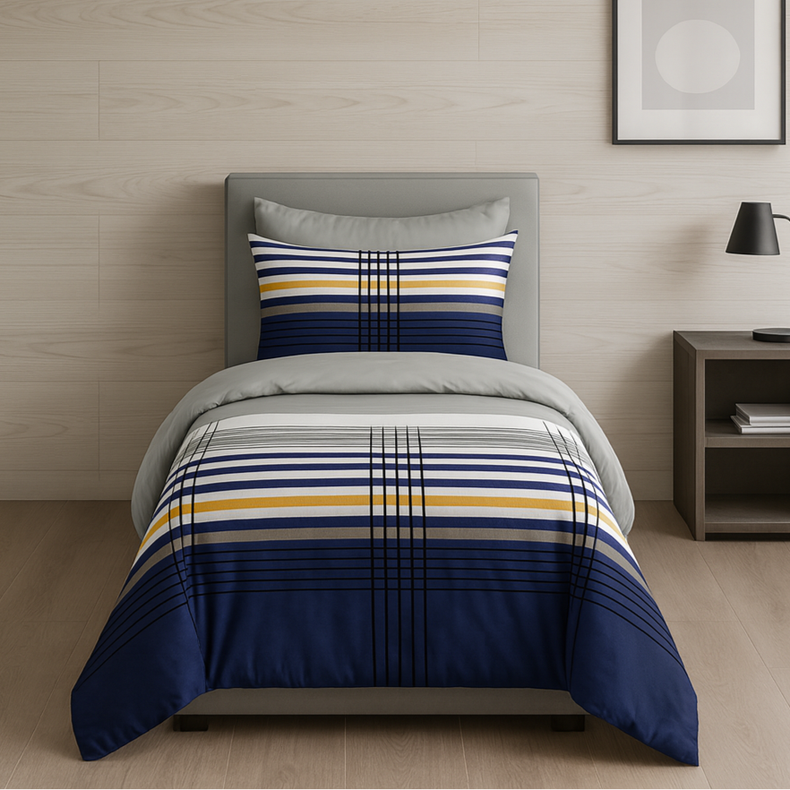 طقم لحاف مفرد صيفي 4 قطع