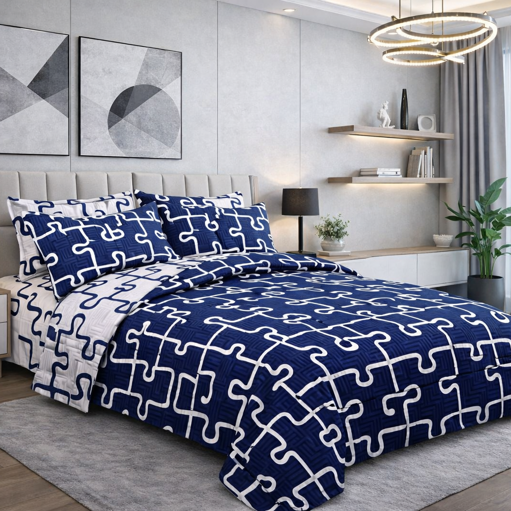 طقم لحاف مفرد صيفي 4 قطع