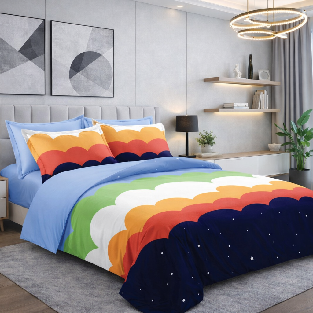 طقم لحاف مفرد صيفي 4 قطع