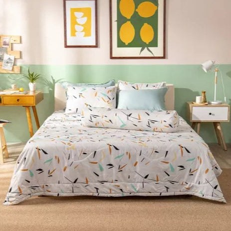طقم لحاف مفرد صيفي 4 قطع