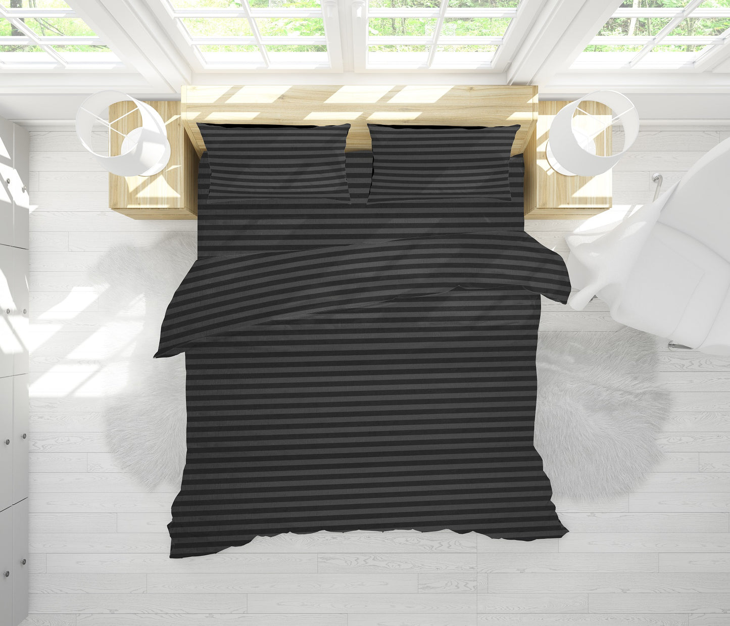 King Size 4PC Set طقم لحاف مجوز 4 قطع