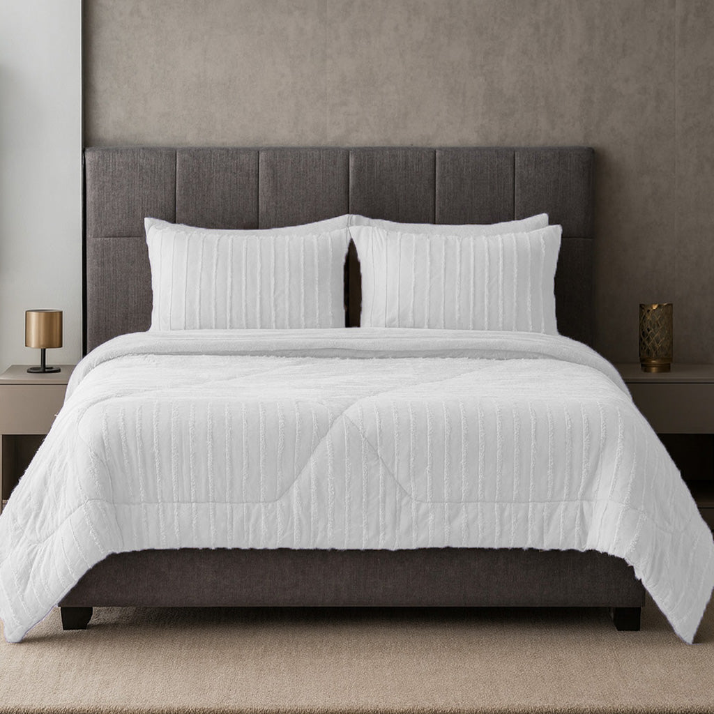 لحاف مزدوج فرو رموش ناعم 4 قطع