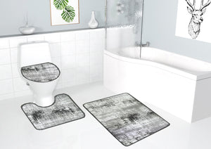 3-piece bathroom flooring set