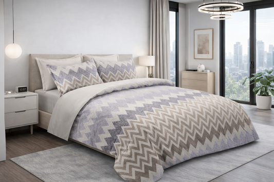 طقم لحاف مزدوج مايكروفايبر 6 قطع