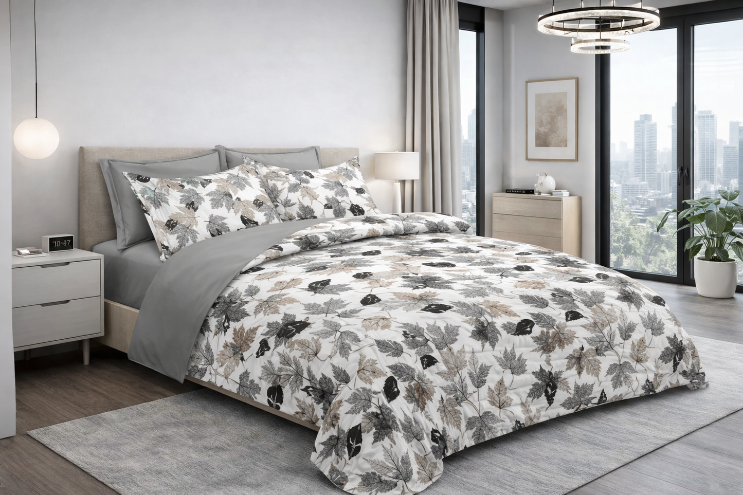 طقم لحاف مزدوج مايكروفايبر 6 قطع