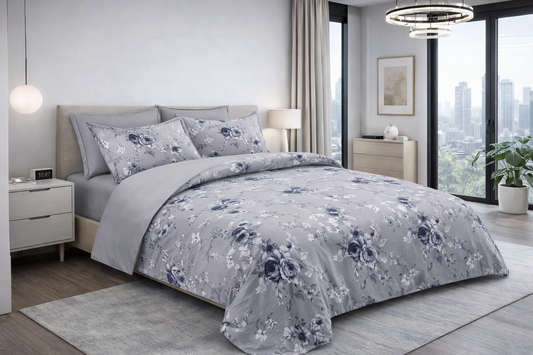 طقم لحاف مزدوج مايكروفايبر 6 قطع