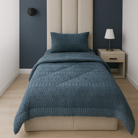 لحاف مفرد فرو محفر 3 قطع