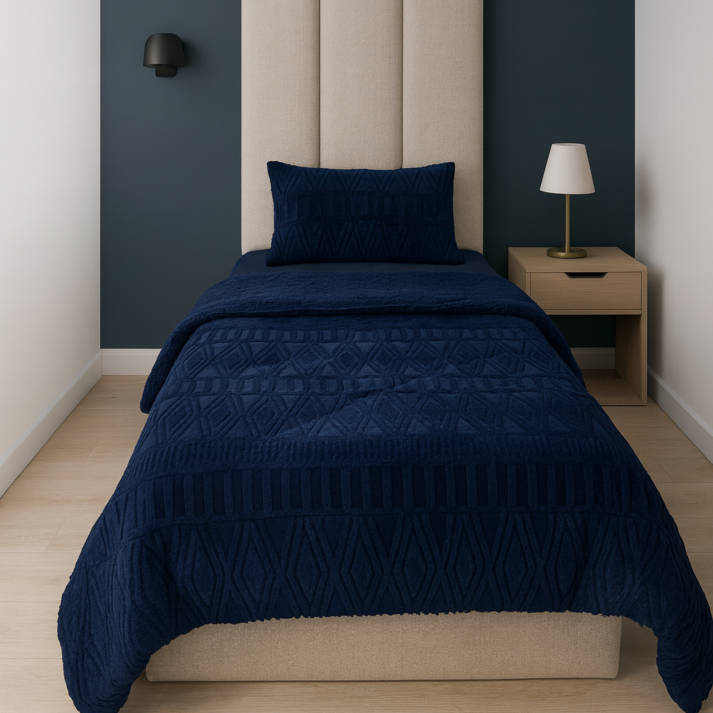 لحاف مفرد فرو محفر 3 قطع