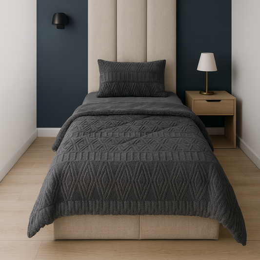 لحاف مفرد فرو محفر 3 قطع