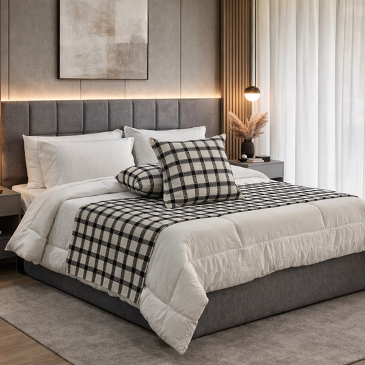 لحاف مزدوج رنكل مع رنر 9 قطع