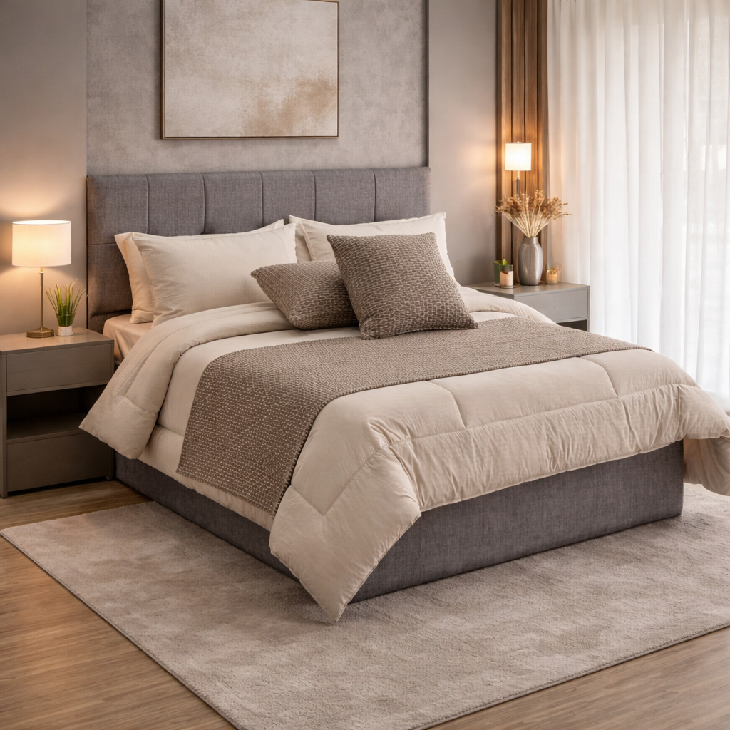 لحاف مزدوج رنكل مع رنر 9 قطع