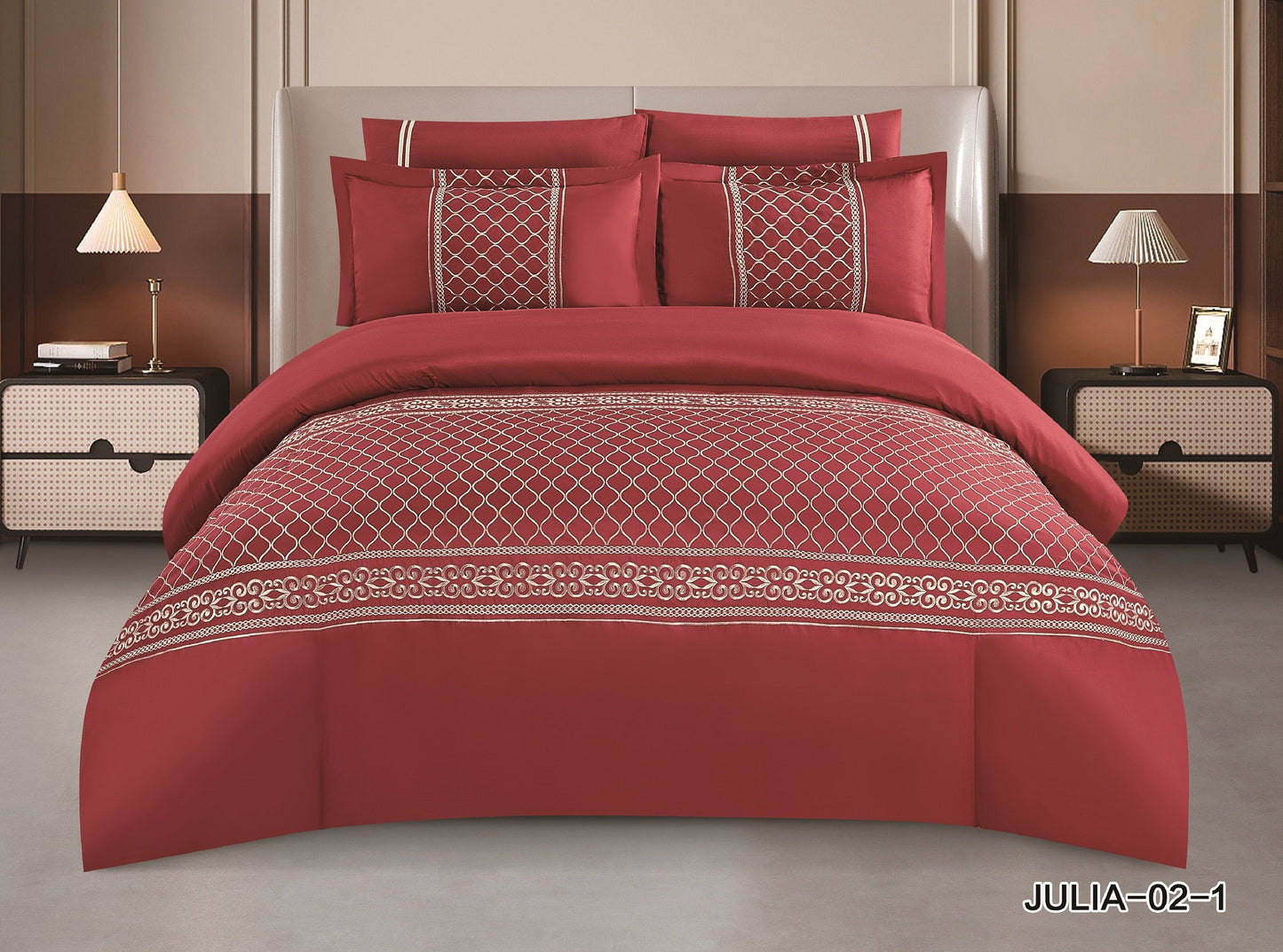 King Size 6PC Comforter Set Double 6 Comforter Set