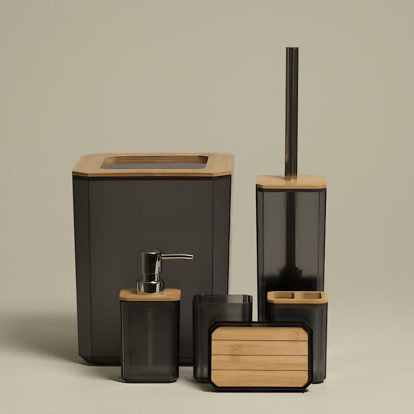6-piece bathroom accessory set