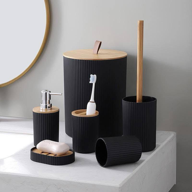 6-piece bathroom accessory set