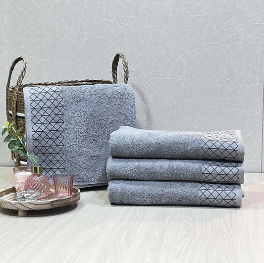 Towel 70x140 cm 100% cotton مشفة