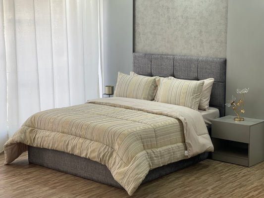 6 Pieces Double Quilt Set Jacquard Embroidery