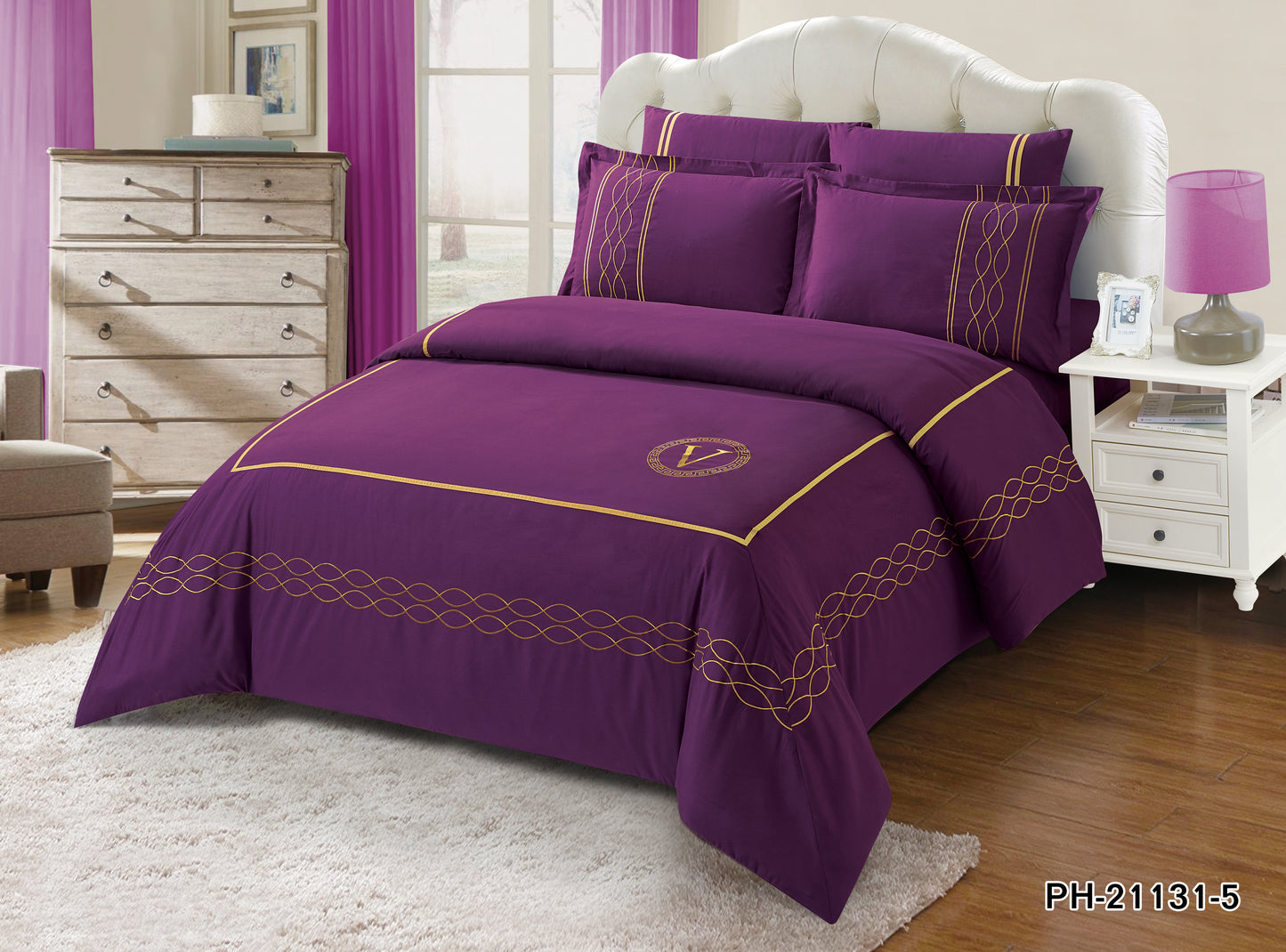 King Size 6PC Comforter Set Double 6 Comforter Set